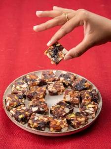 Sugarless Cranberry Burfi