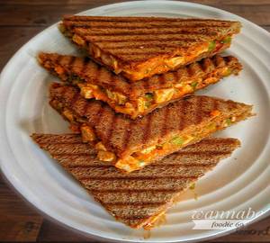 Chipotle paneer sandwich