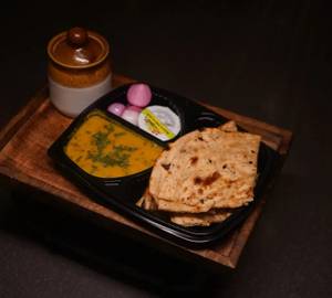 Tiffin-Dal Fry + Laccha Paratha [2 pieces]