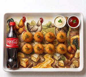 Combo Chicken Cheese Ball 8-Pieces & Coca-Cola-400Ml