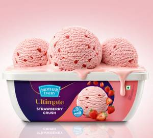 Strawberry crush tub ice cream [1 litre]