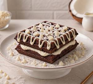 Brownie Crunchy Coconut Waffle