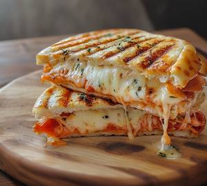 Cheese Burst Pizza Sandwich (Brown Bread)