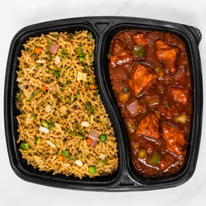 Chilli Panner With Fried Rice