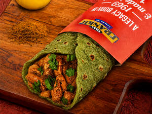 Tawa Chicken Spinach Frankie Roll (with Egg)
