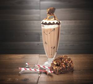 Chocolate ice cream shake