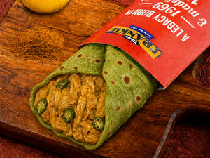 Classic Chicken Spinach Frankie Roll (with Egg)