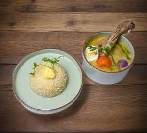 Combo Chicken Stew With Butter Rice [Serves 1, 460 G]