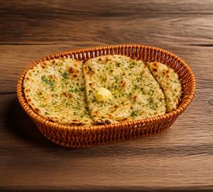 Butter Garlic Naan [Butter-Glazed]