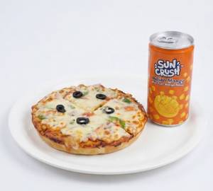 Classic Cheese Burst Pizza (small)With Soft Drink