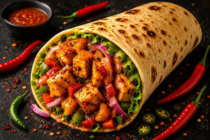 Paneer Zesty Spicy Wrap