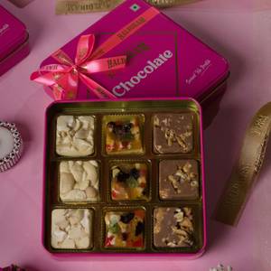 Pink Dryfruit Chocolate Box