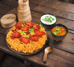 1½ beef chilli biryani