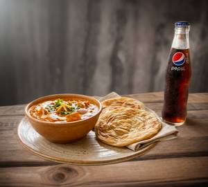 Chicken Tikka Masala + Malabar Parotta 2 Pcs + Pepsi (250 Ml)