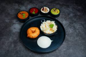 Idly (1 Pcs) + Vada (1 Pc) + Pongal/Upma