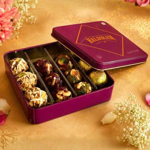 Purple Dryfruit Laddu Box