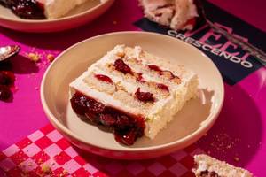White Forest Cake - Slice