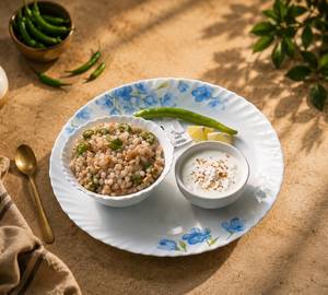 Sabudana Khichdi + Yogurt