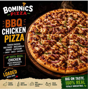 Bbq Chicken Cheese Burst Pizza