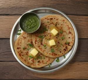 2 Aloo Pyaaz Paratha