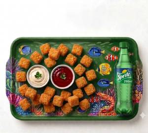 Combo Prawn Popcorn [15 Pieces] With Sprite [250 Ml]