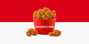 12 Pcs Krunchy Chicken Bucket With 4 Dips