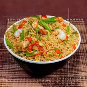 Chicken & Prawn Chilli Garlic Fried Rice