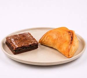 Chicken Patty Brownie Combo