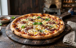 Cheese & Onion Pizza [Large]