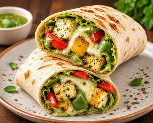 Herbed Paneer & Bell Pepper Wrap