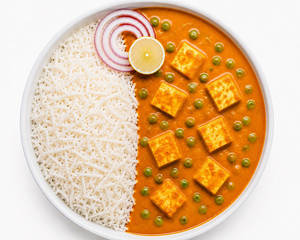 Matar Paneer Rice Bowl