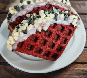 Red velvet waffle