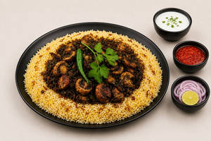 Mushroom Pepper Biryani Bowl