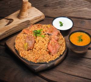 1½ beef biryani