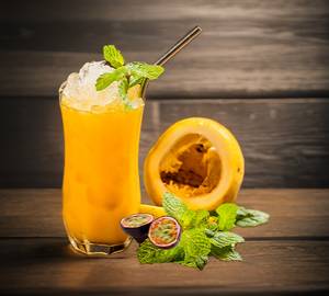 Passion Fruit Sparkling Mocktail