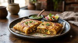 Egg Mughlai Paratha (1 Pc).