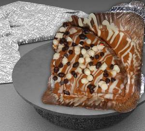Milk and white fantasy waffle