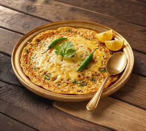 Moong Dal Cheela ( With Cheese )