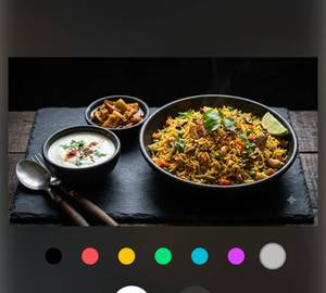 Masala Rice(450ml) +Plain Raita (50G)+Achar