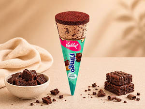 Choco Brownie Cone Ice Cream - (120 Ml)