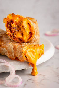 Chicken Pizza Frankie Roll
