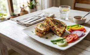 Mix veg cheese sandwich 