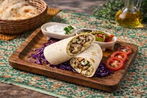 Mushroom Hummus Wrap