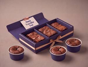 Trio Friends Box [3 Brownies + 3 Choco Lava]