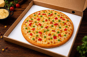 Jain Veggie Thin Crust Wheat Pizza (49g Protein)