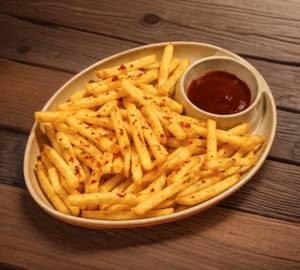Lemon chilli flavored fries