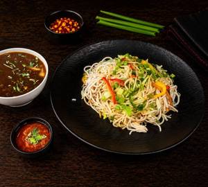 Veg Manchurian Noodles