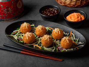 Corn Cottage Cheese Balls [6 Pieces]