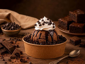 Choco Brownie Ice Cream Cake Bowl - (225 Gms)