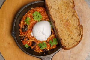 Baked Scarlet Beans & Cheese